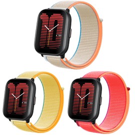 Harikiri Bands compatible with Active 42mm/GTS 4 Mini/GTS 4/3/GTS 2 Mini/2/2e,20mm Nylon Band for Bip Lite/Bip U/Bip U Pro/Bip 3/Bip 3 Pro/GTR 42mm