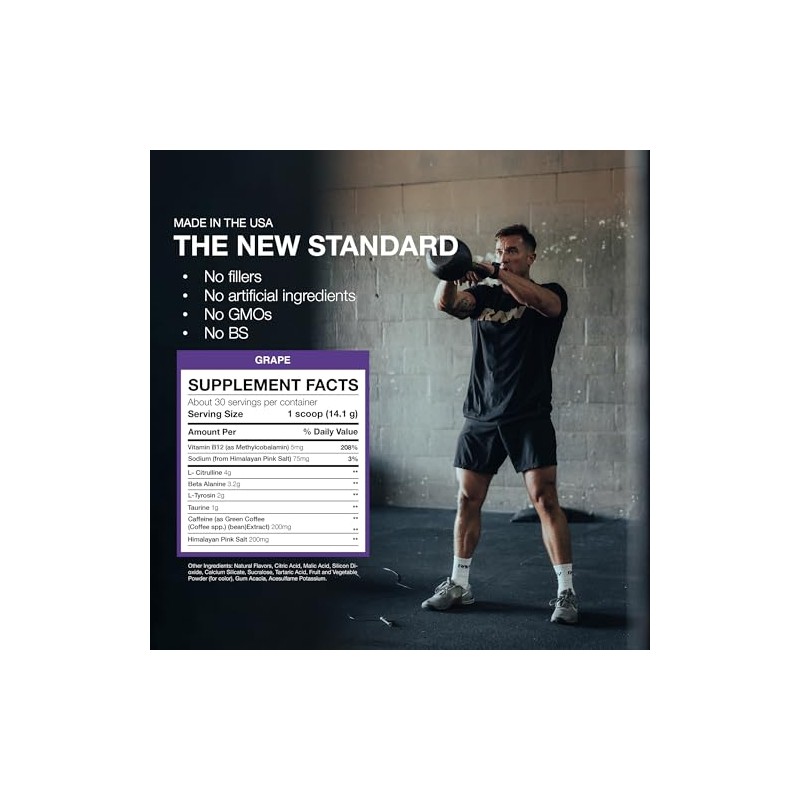 Raw cbum essential pre workout pre entreno 30 servicios sabor