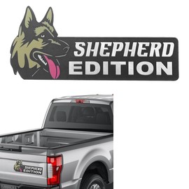 Dog Edition Badge for Car, 3D Laser Cutting Animal Car Emblem, Funny Cute Dog Badge Car Decals Sticker, Acrylic Bumper Sticker Auto Exterior Decoration Emblem for Car Truck (German Shepherd Dog)