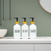 Shampoo and Conditioner Dispenser Set, Refillable Bathroom Shampoo and Conditioner