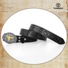 TRIWORKS Western Cowboy Cowgirl Belt for Men Western Buckle Belt