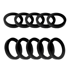 JUSTTOP 10PCS Gas Can Spout Gaskets, Gas Gaskets Rubber O-Ring Fuel Washer Seals, Leakage-Proof Gas Tank Gasket Sealing Ring Replacement for Pipe Connector Valves, Car Accessories