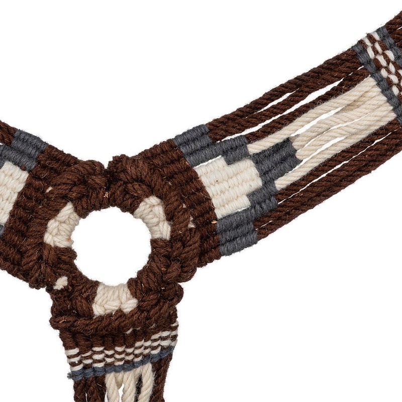 Tough 1 Wool String Breastcollar Brown/Grey/Cream