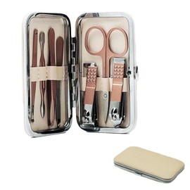 Velform 7-Piece Manicure Set - Nail Care Set with Nail Clippers, Nail Scissors, File, Tweezers and much more - Pedicure Set - Includes Elegant Storage Bag - File Set