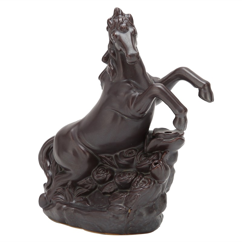 Running Horse Incense Burner Backflow Incense Holder Ornament for Bedroom