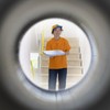 PATIKIL 9/16" Door Viewer Peephole, 2 Pcs Copper Privacy Door