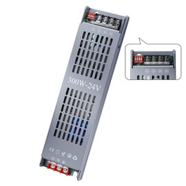 KOSOOM LED Power Supply DC 24 V 12.5 A 300 W Dimmable LED Transformer Power Supply with 5 Protection Modes, Suitable for Converting 220-240 V AC to 24 V DC Voltage