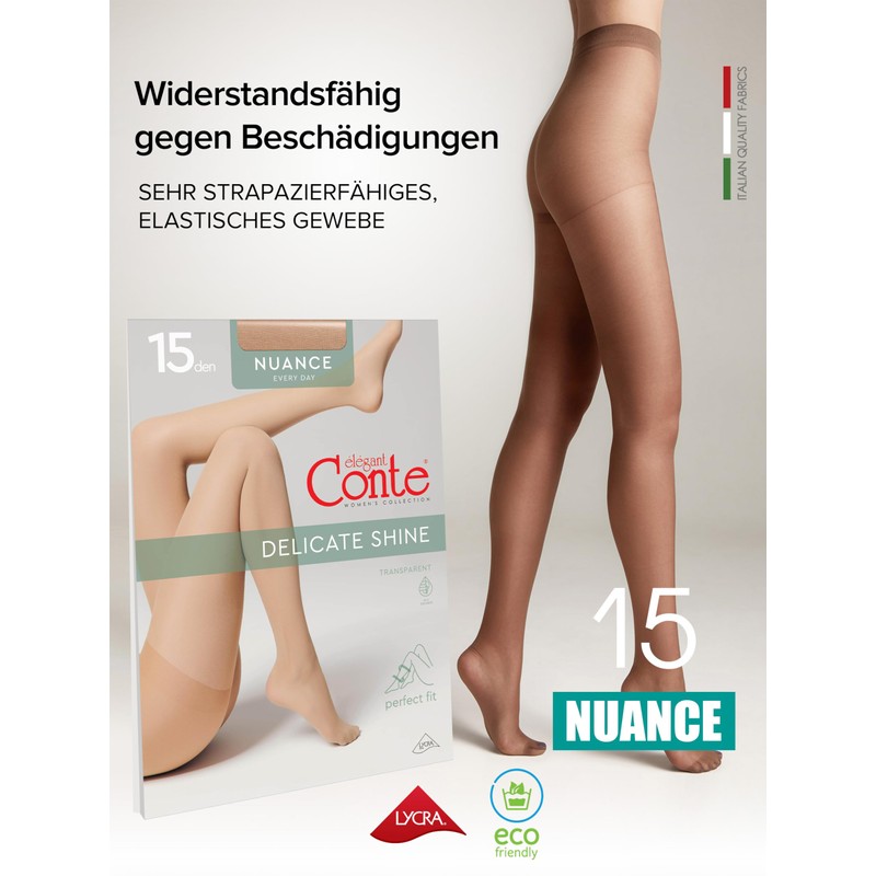 Conte elegant Matte Women's Tights with Silk Effect - NUANCE