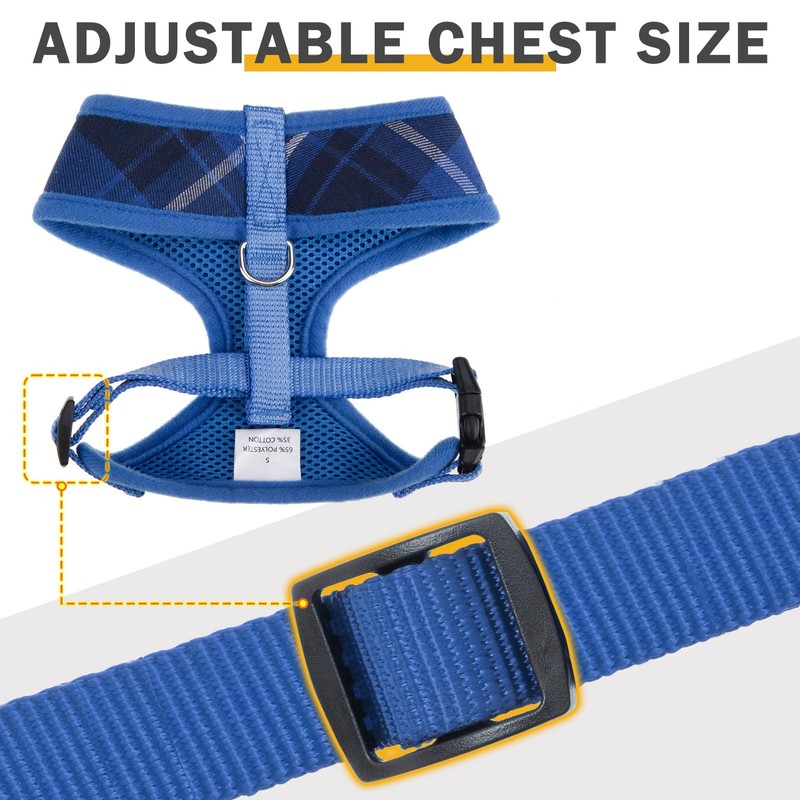 SCENEREAL Puppy Dog Harness with Leash Set for Small Medium