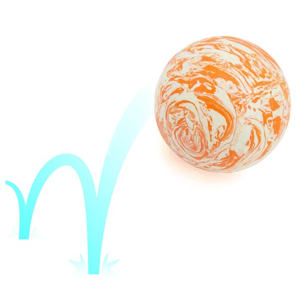 Oddballs 55mm Bounce Juggling Ball - Sold Individually - Swirl Patterns (Orange Swirl) Bounce Juggle Ball Super Bouncy Unlimited Fun