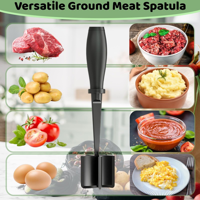 2PCS Mince Masher, Meat Masher Utensil, 28 x 6 cm