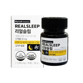 Hurum Real Sleep 1200mg x 30 tablets (6) / JJ Mall / 휴럼 리얼슬립 1200mg x 30정 6개 / JJ몰