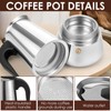 TMWEFUSC 4 Pack Moka Pot Espresso 9 Cup Stovetop Espresso