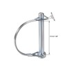 sourcing map Wave Locking Pin for Farm Trailer Lawn Garden