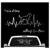 siviwonder Boxer German Sticker Car Heart Heartbeat Dog Sticker Dog
