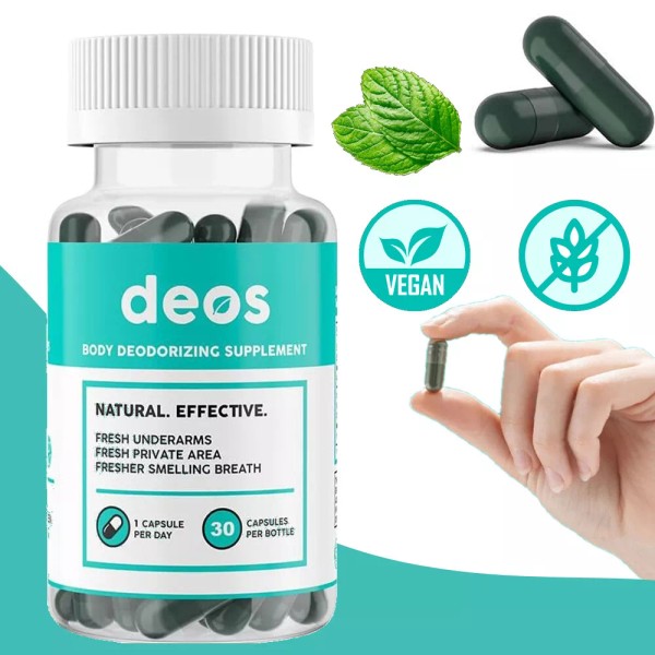 DEOS Internal Deodorant Supplement – Full Body Deodorizer - (30