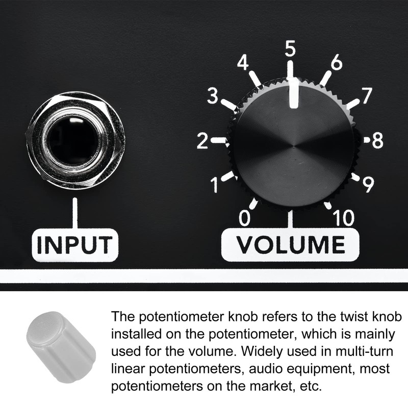 Rebower Potentiometer Control Knob Insert Shaft D Switch Knobs, [for