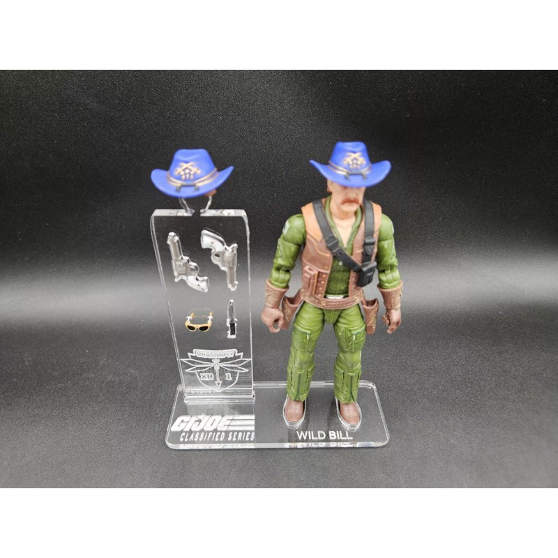 G.I. Joe Classified Dragonfly Wild Bill Acrylic Base Set ***No