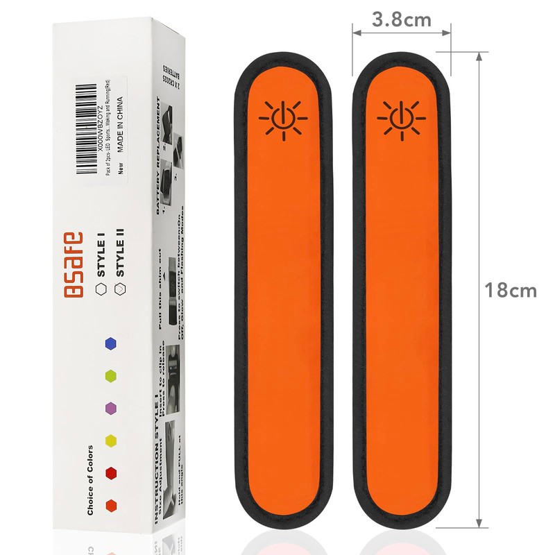 Dolitego LED Armbands for Night Running Jogging Glow Set of