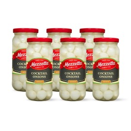 Mezzetta Cocktail Onions Pearl Onions 16 oz Jars Pack of 6 Gluten Free Keto