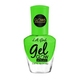 L.A.girl Gel Glow Nail Polish 0.47 oz- 8 Colors, No UV Light Needed, Gel like Finish Polish (Eerie Glow)