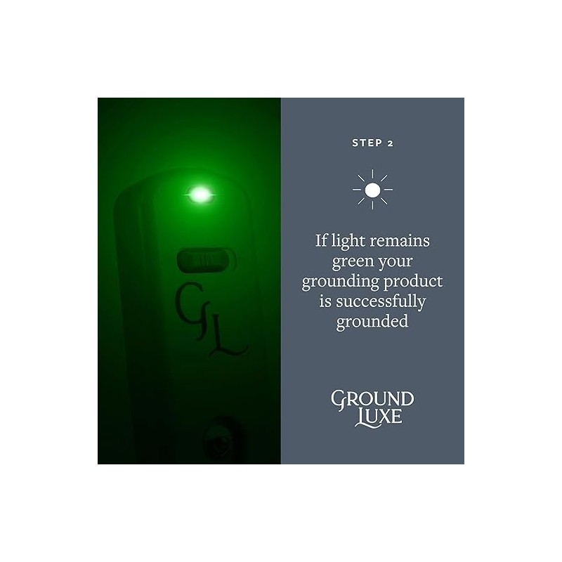 GroundLuxe Grounding Continuity Tester Kit – Battery‑Powered, 15 ft Cord Included