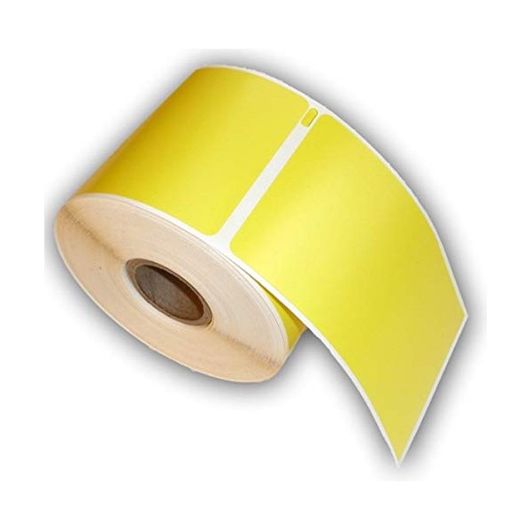 9 Rolls of Yellow School Check-in Compatible ID Badge Labels