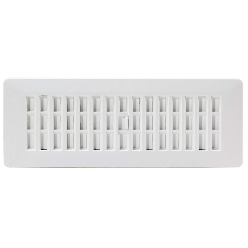 Decor Grates PL310-WH 3-Inch by 10-Inch Plastic Floor Register, White