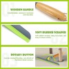 Shower Squeegee for Glass Doors, Car Window Squeegee with Wooden