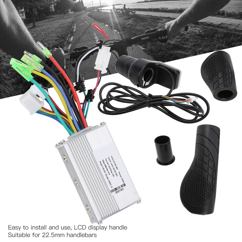 36V/48V 350W Brushless Controller with LCD and 124DX Half Twist