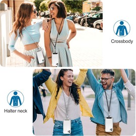 LBYHZS 8 Piezas de Cordón Universal Ajustable para Teléfono, Correa para el Cuello y Muñeca, Material Resistente y Duradero, Compatible con la Mayoría de Smartphones Móviles Accesorios