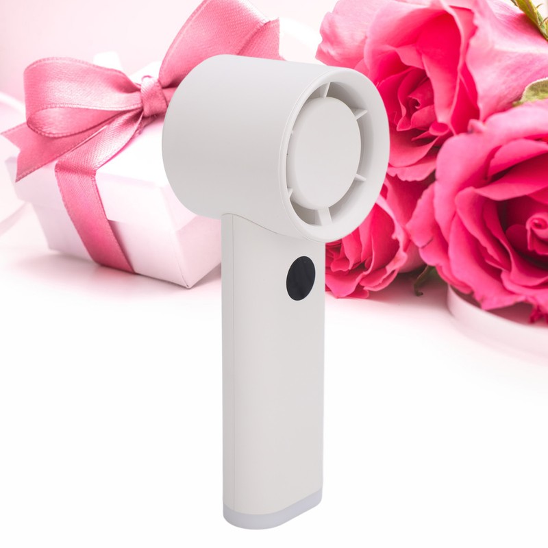 Handheld Fan LED Display Power Adjustable Portable Fan Night Light