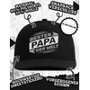 tshirtladen Snapback Schwarz Bester Papa DER Welt – Vatertagsgeschenk Papa,
