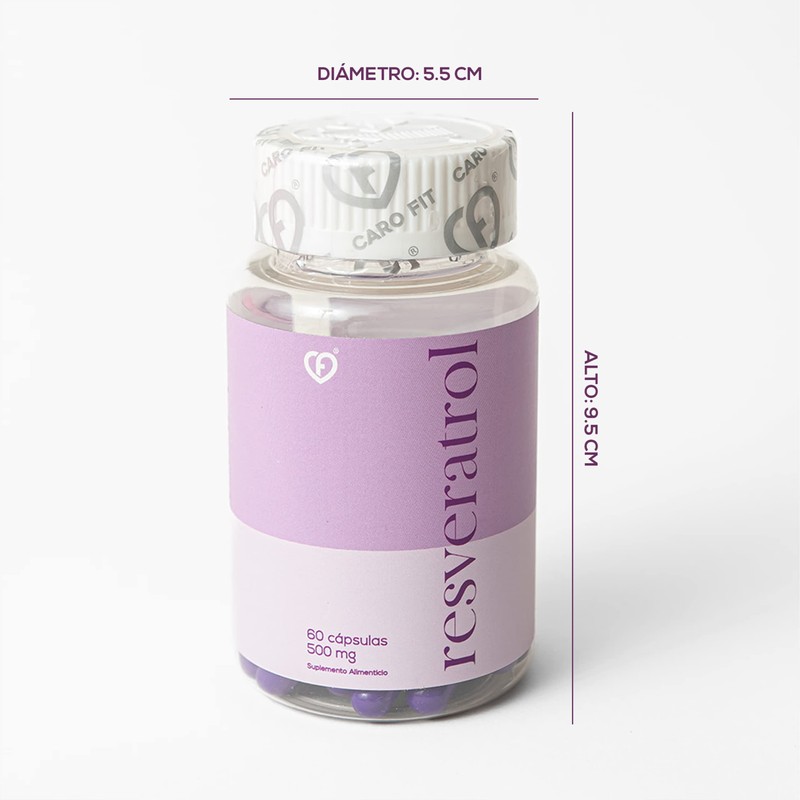 Resveratrol 500 mg 60 Cápsulas