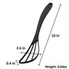 SUNCRAFT Plastic Flat Whisk, Manual Whisk Mixing Spoon, Kitchen Gadget