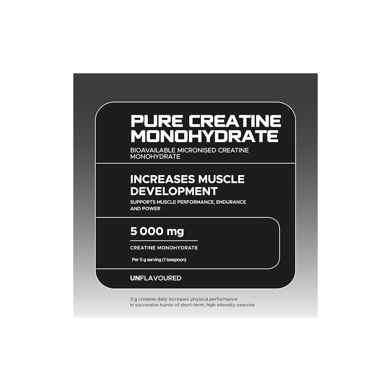 USN Pure Creatine Monohydrate Powder 300g - Unflavoured I 60