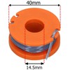 SPARES2GO 2.5m Line & Spool Compatible with Argos McGregor Strimmer