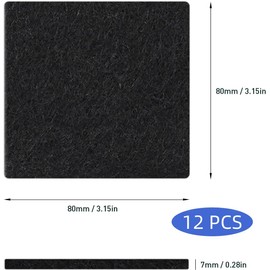 Hufopik 12 PCS Odor Absorbing Filter Refills for EKO Trash Cans, Garbage can Deodorizer, Activated Charcoal Odor Absorber, Charcoal Odor Absorber, Trash can Deodorizer Stick on