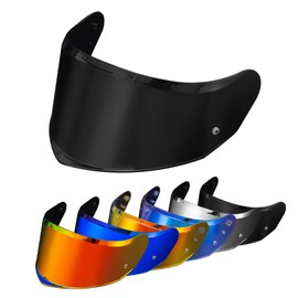 PSLER Stream II Visor - Stream II Helmet Tinted Visor FF808 Pinlock-Ready Face Shield Replacement for Stream II FF808,Black