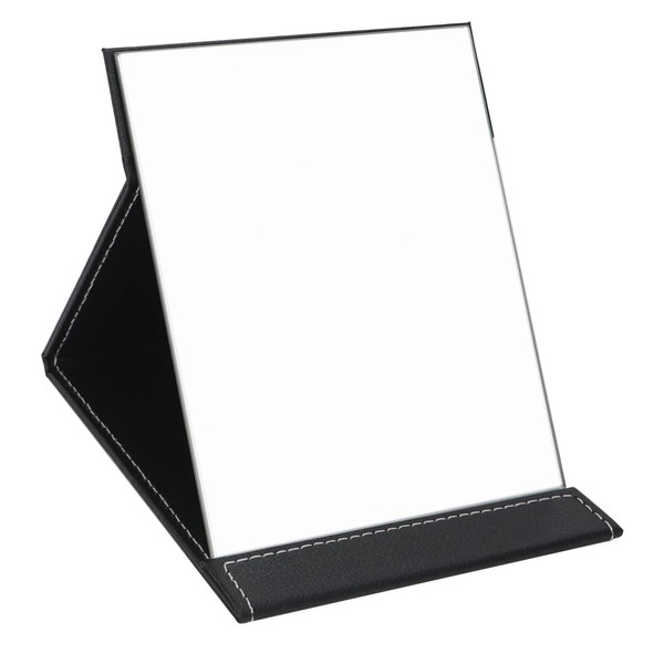 EFAILY Folding Travel Mirror, PU Portable Adjustable Rectangular Ultrathin Mirror,