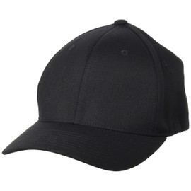 Flexfit Mens Wool Blend Men's Cap Available in Many Sizes S-M to L-XL, Black, S/M