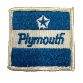 Vintage Plymouth Patch 2”x2” NOS Iron On Sew On