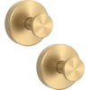 LimCryspp 2Pcs Hook Waterproof Rustproof Bathroom Towel Hanger No-Drill Towel