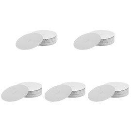 Ciieeo 100 Pcs Paper Tray Beeswax Candle Holder Candling Protector Candle Drip Catcher Paper Candle Drip Protectors for Table Memorial Candlelight Disc Protection Aluminum Foil