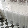zokyer Clawfoot Tub Shower Curtain Wrap Around Round 180x70 Inch