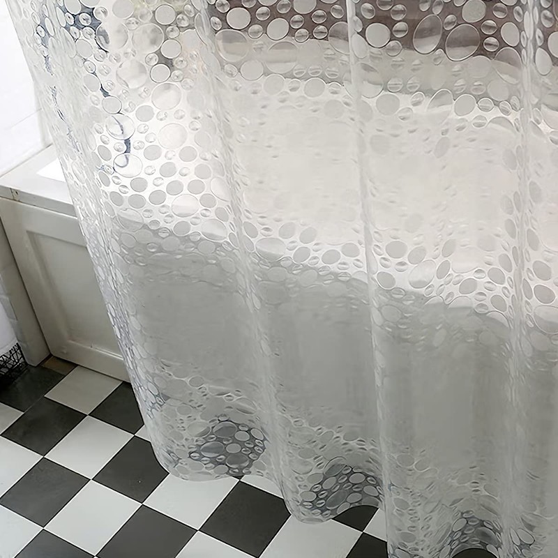zokyer Clawfoot Tub Shower Curtain Wrap Around Round 180x70 Inch