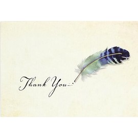 Watercolor Quill Thank You Notes (Stationery, Note Cards, Boxed Cards)