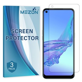 MEZON [3 Pack] Premium Hydrogel Film for OPPO A52 – Clear Edge-to-Edge Full Coverage Screen Protector (OPPO A52, Hydrogel)