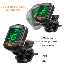 Guitar Accessories Set: 9-Piece Tool Kit with Capo, Tuner, String Winder, Picks, Pick Holder for Acoustic & Electric Guitar Players