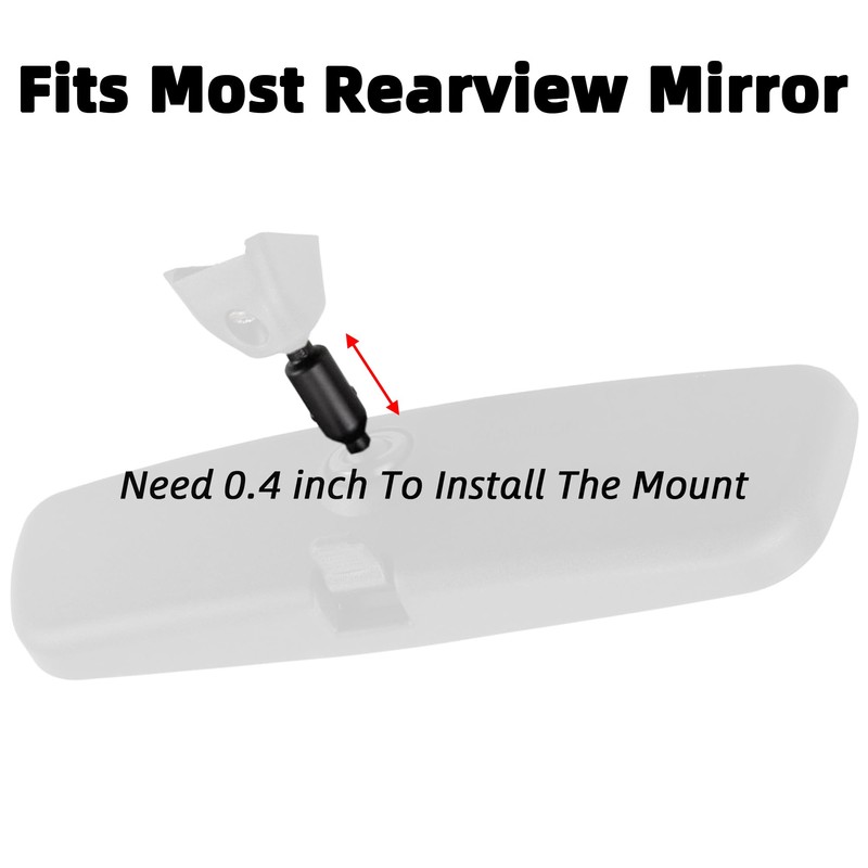 Triplinger Rearview Magnet Mount for Escort Radar Detector EZ Magnet